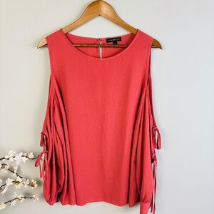 Lane Bryant Cold Shoulder Open Sleeve Blouse Size 18